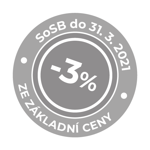 Razítko 3% - šedé Razítko 3% - šedé